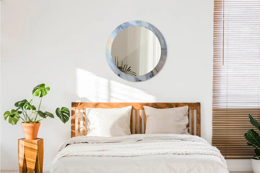 Okroglo okrasno ogledalo Abstraktni valovi