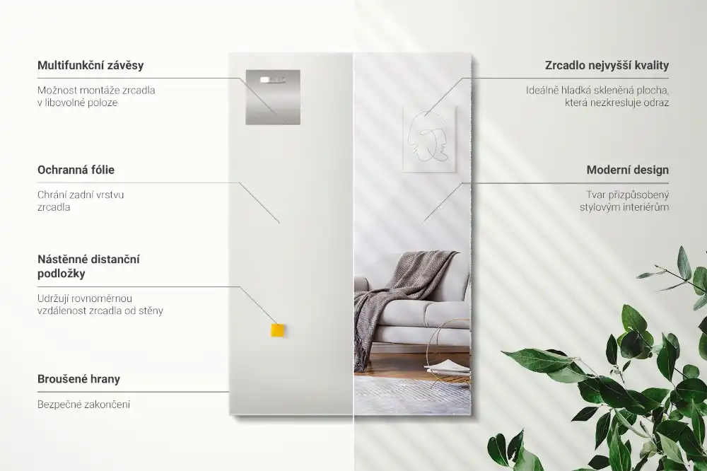 Pravokotno ogledalo klasično