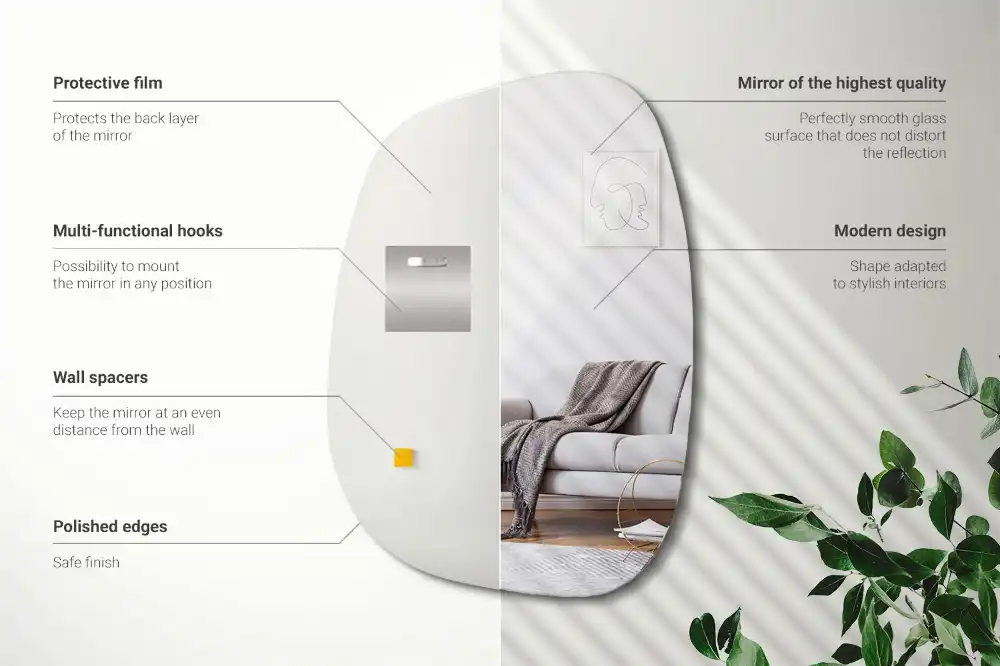 Organsko ogledalo nežna oblika