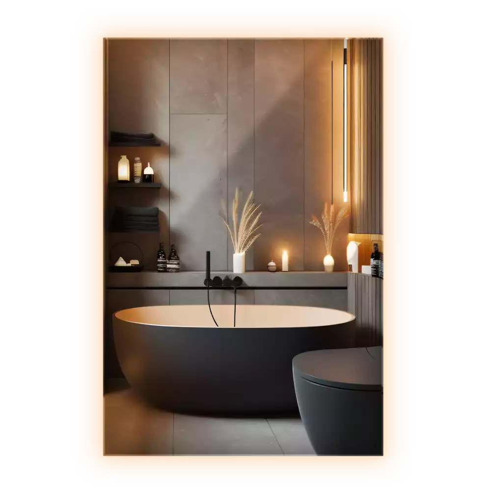 Pravokotno ogledalo z LED osvetlitvijo