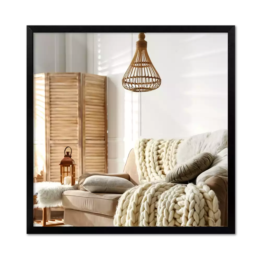 Pravokotno ogledalo s črnim okvirjem