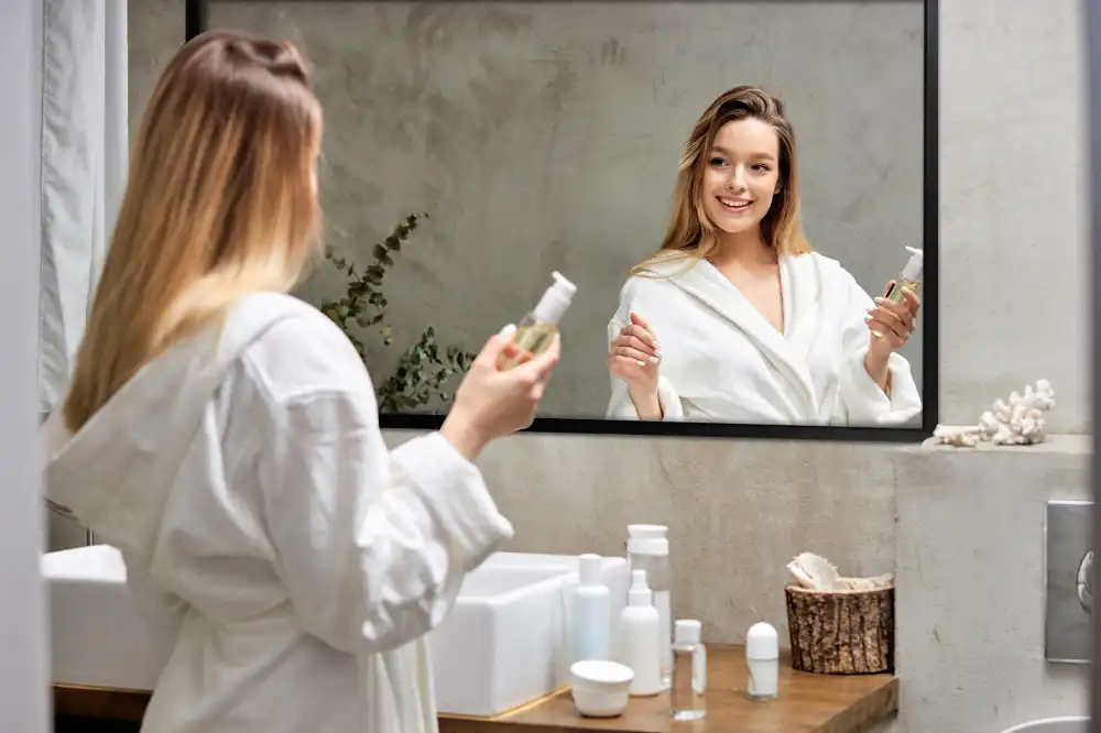 Pravokotno ogledalo s črnim okvirjem