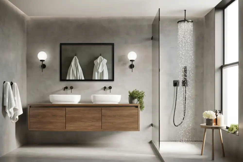 Pravokotno ogledalo s črnim okvirjem