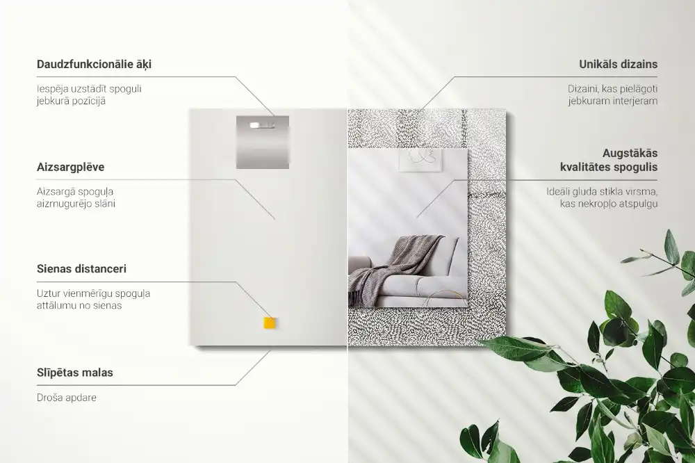 Tiskano pravokotne ogledalo 3D vzorec