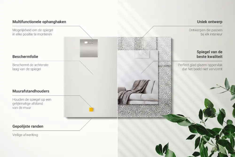 Tiskano pravokotne ogledalo 3D vzorec