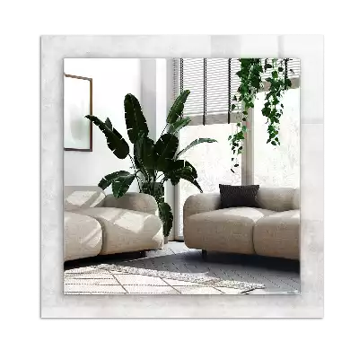 Pravokotne ogledalo s potiskanim okvirjem Siv teksturni vzorec