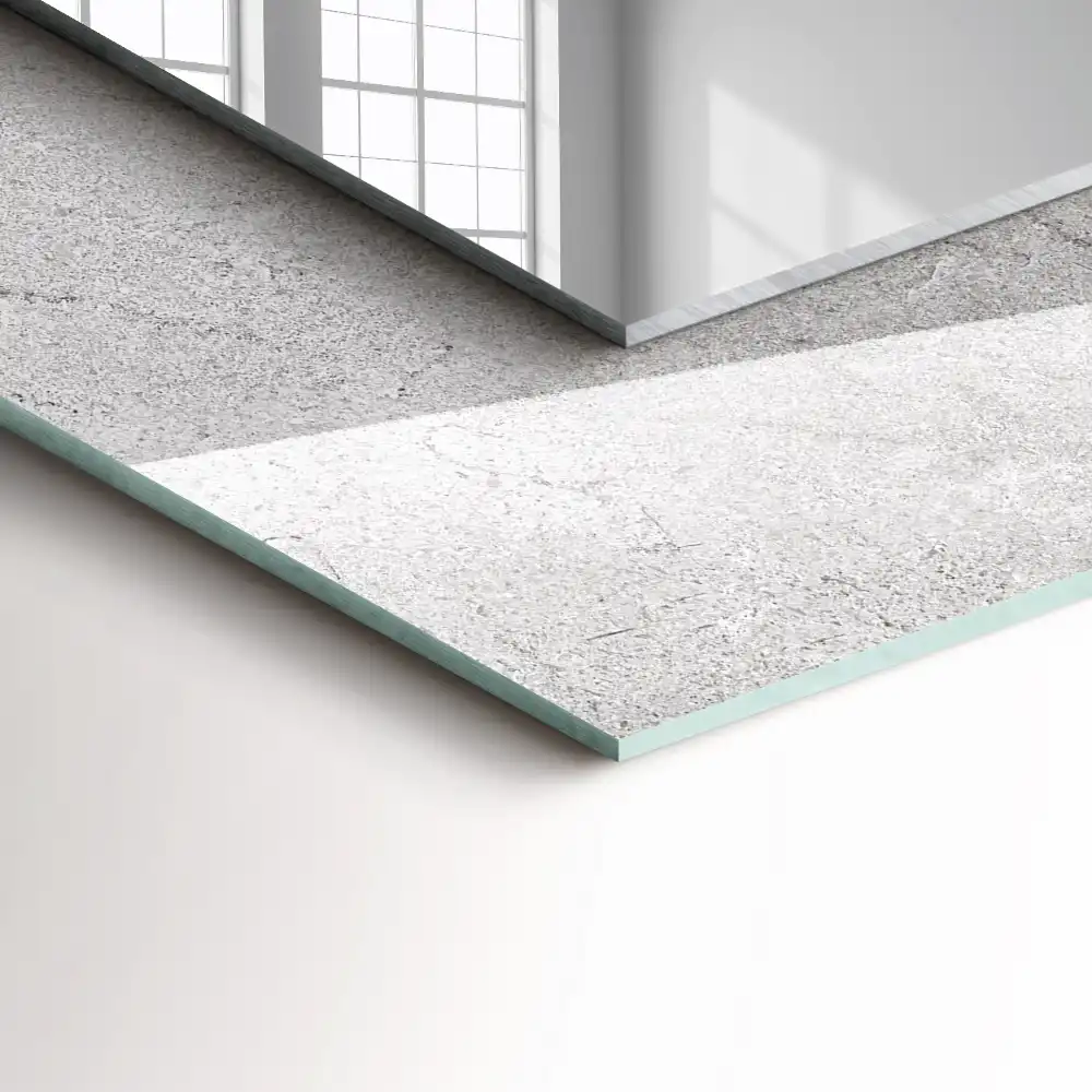 Pravokotne okrasno ogledalo Razpokana betonska površina