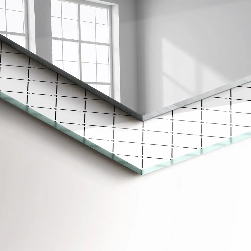 Pravokotne okrasno ogledalo Kariraste vzorce