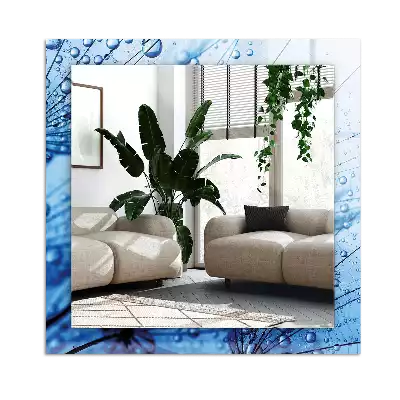 Pravokotne okrasno ogledalo Kapljice na regratu