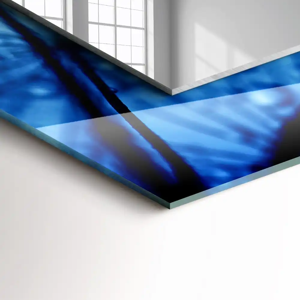 Pravokotne okrasno ogledalo Kapljice na regratu