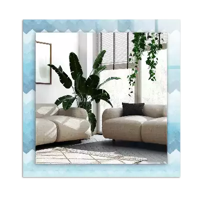 Pravokotne okrasno ogledalo Cikcak gradientni vzorec