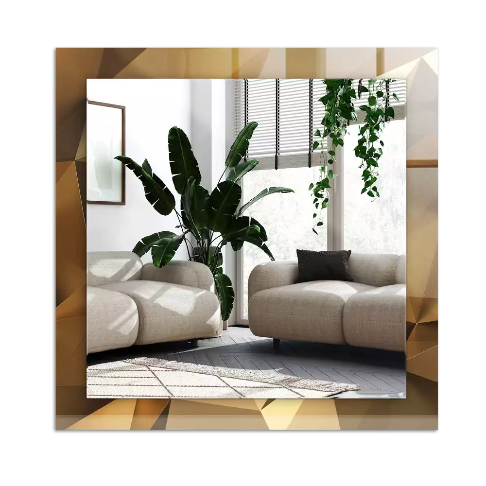 Pravokotne okrasno ogledalo geometrijske oblike