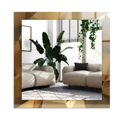 Pravokotne okrasno ogledalo geometrijske oblike