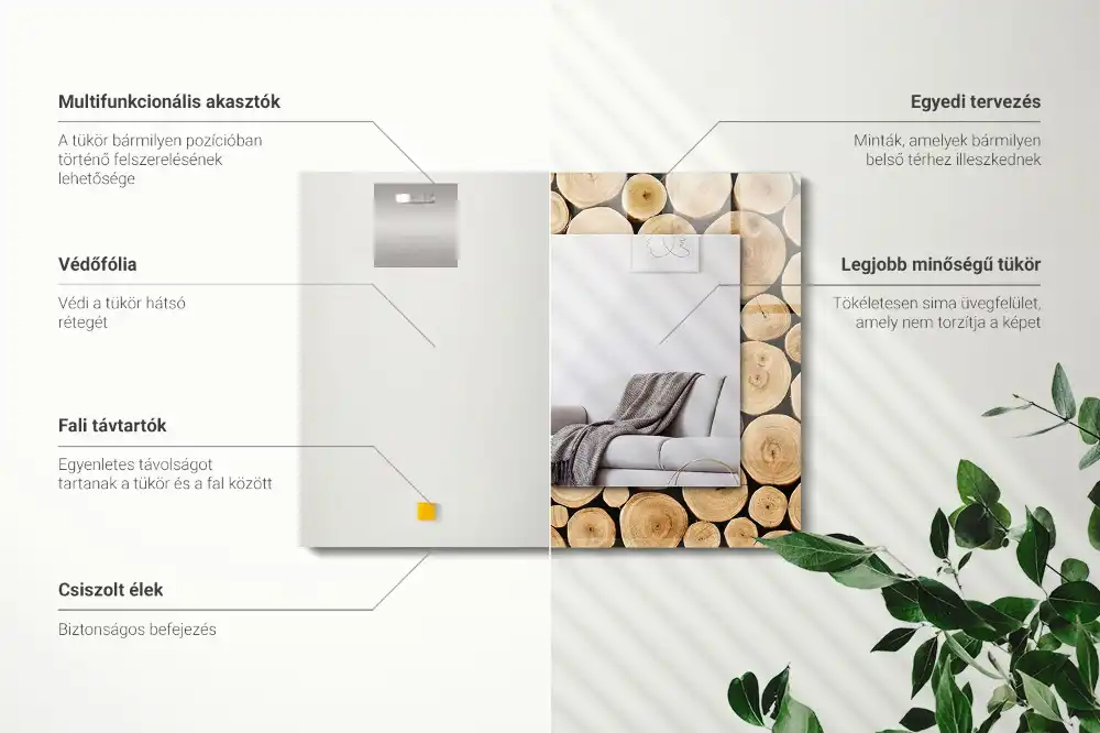 Tiskano pravokotne ogledalo Prečni prerezi drevesnih debel