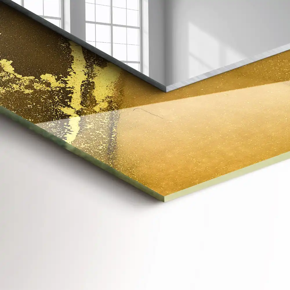 Pravokotne okrasno ogledalo Abstraktna umetnost