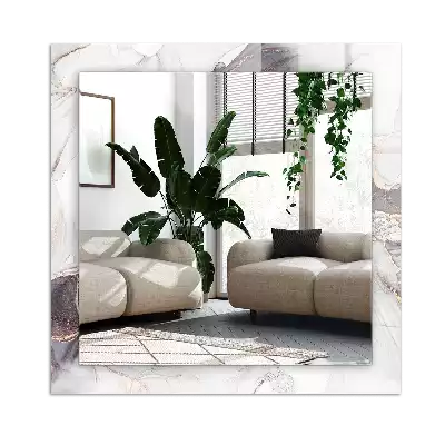 Pravokotne okrasno ogledalo Abstraktna marmorna umetnost