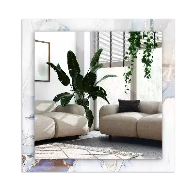 Tiskano pravokotne ogledalo Abstraktna marmorna umetnost