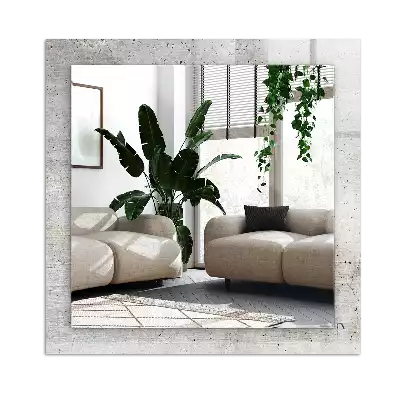 Pravokotne ogledalo s potiskanim okvirjem Razpokana betonska stena