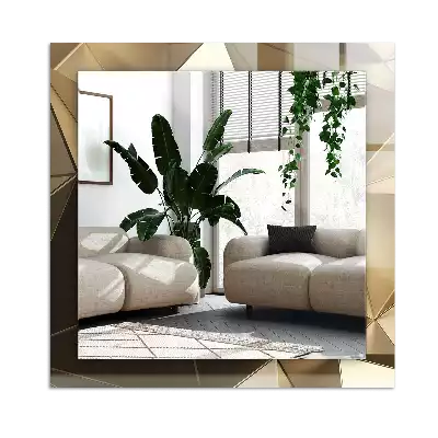 Pravokotne okrasno ogledalo Geometrijske oblike