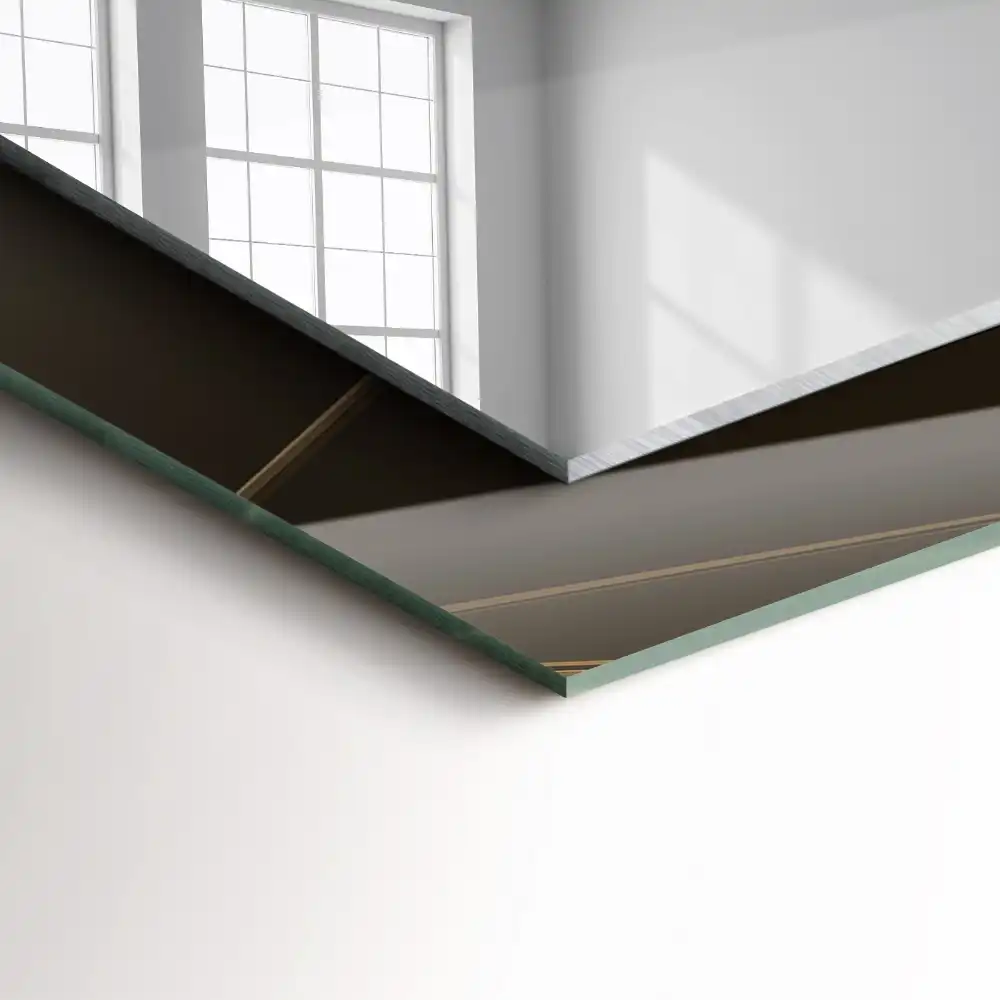 Pravokotne okrasno ogledalo Geometrijske oblike