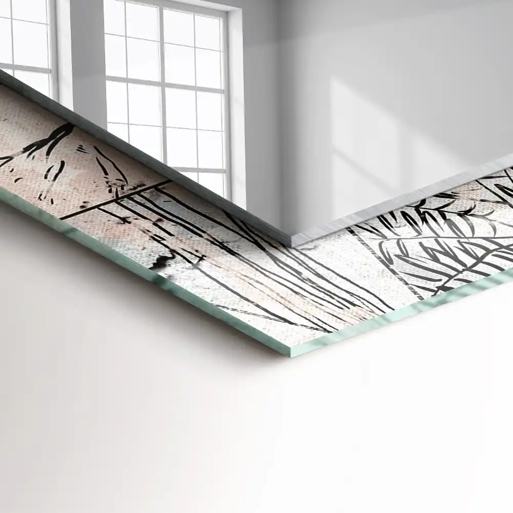 Tiskano pravokotne ogledalo Rastline jelenje lisice