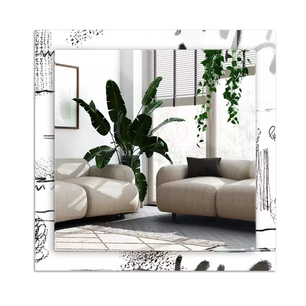 Tiskano pravokotne ogledalo Abstraktni sodobni vzorci