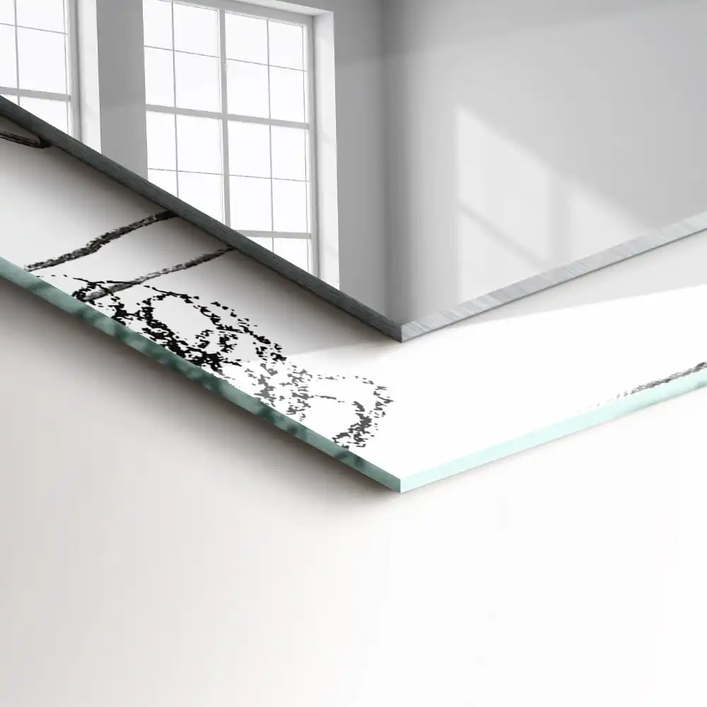 Tiskano pravokotne ogledalo Abstraktni sodobni vzorci