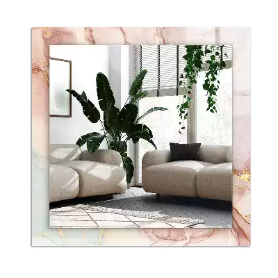 Tiskano pravokotne ogledalo Abstraktna akvarelna umetnost