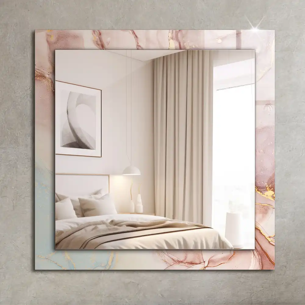 Tiskano pravokotne ogledalo Abstraktna akvarelna umetnost