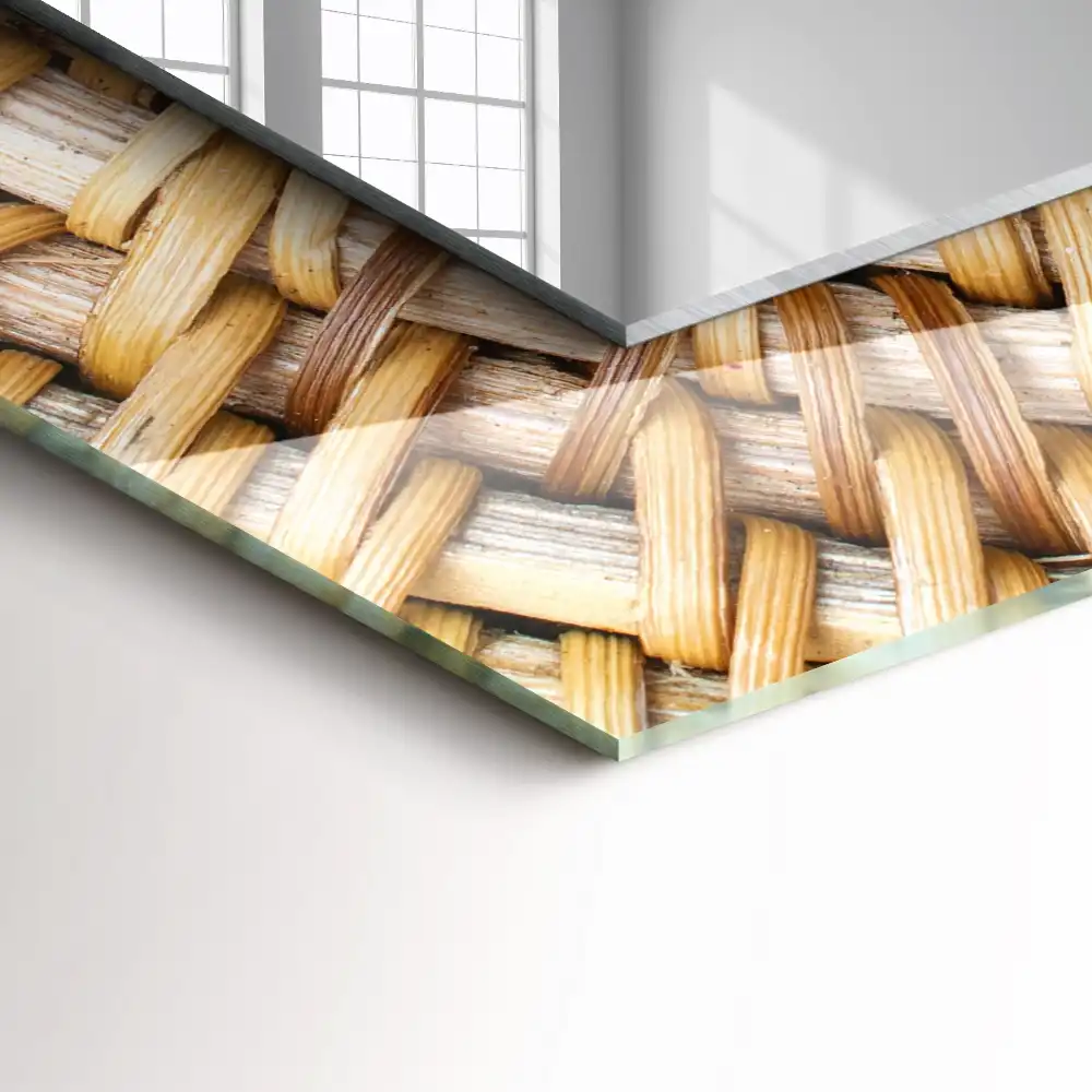 Tiskano pravokotne ogledalo Pletenje