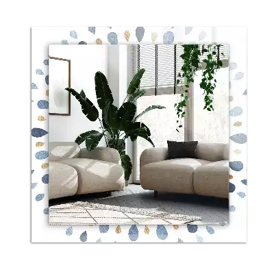 Tiskano pravokotne ogledalo Abstraktni vzorec mandale