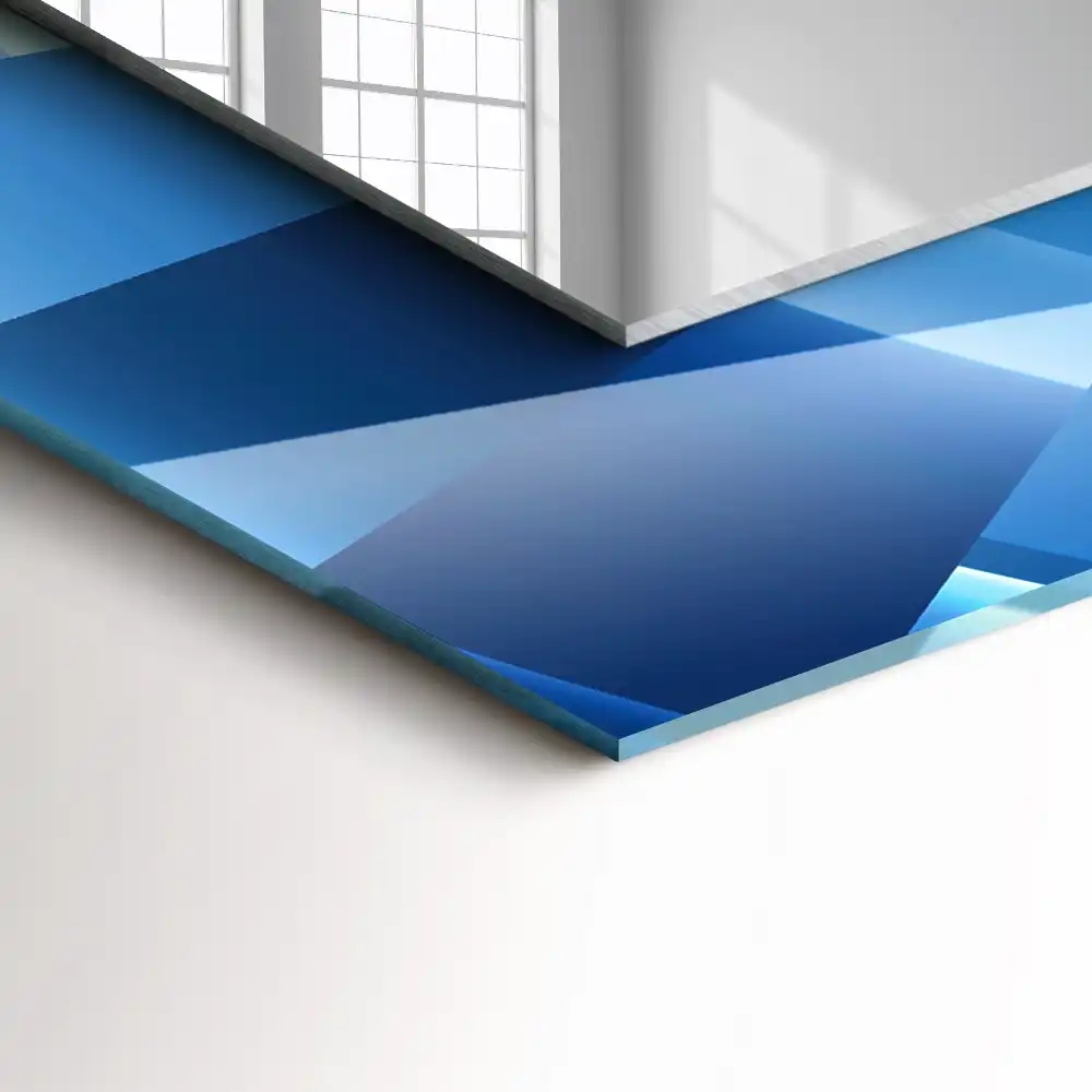 Pravokotne ogledalo s potiskanim okvirjem Abstraktni tunel