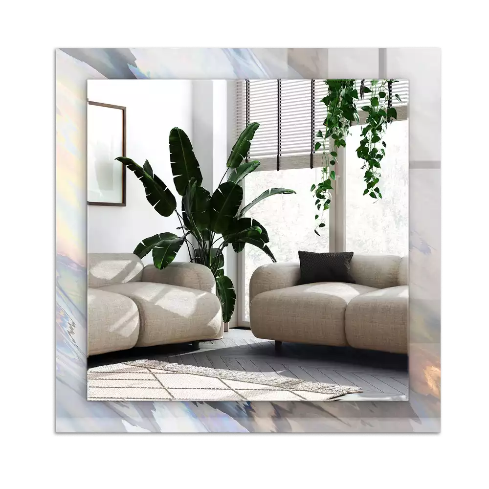 Tiskano pravokotne ogledalo Abstraktni pisani vzorci