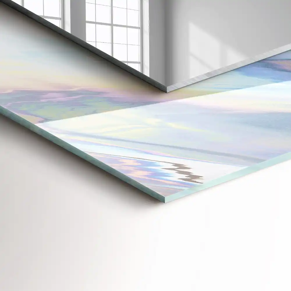 Tiskano pravokotne ogledalo Abstraktni pisani vzorci