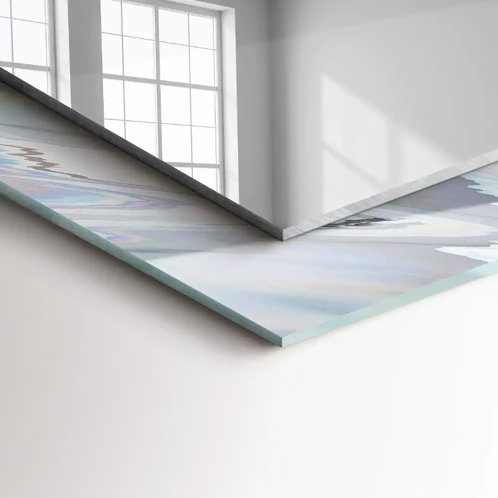 Tiskano pravokotne ogledalo Abstraktni pisani vzorci