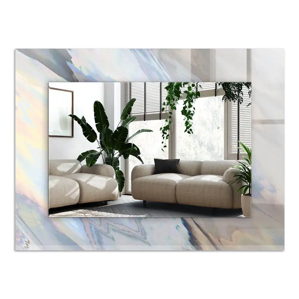 Tiskano pravokotne ogledalo Abstraktni pisani vzorci