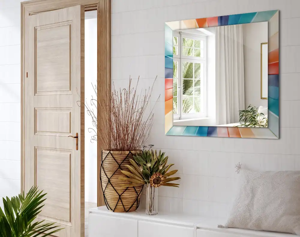 Tiskano pravokotne ogledalo Barviti svetlobni žarki