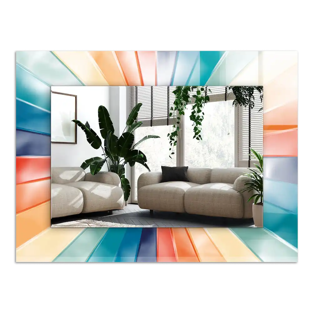 Tiskano pravokotne ogledalo Barviti svetlobni žarki