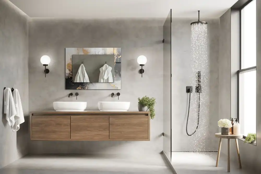 Pravokotne okrasno ogledalo Abstraktna moderna umetnost