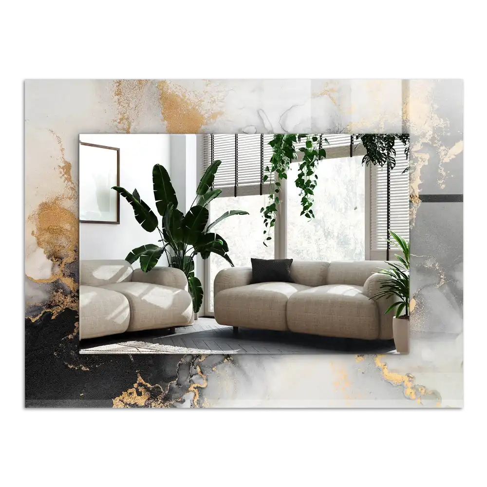 Pravokotne okrasno ogledalo Abstraktna moderna umetnost