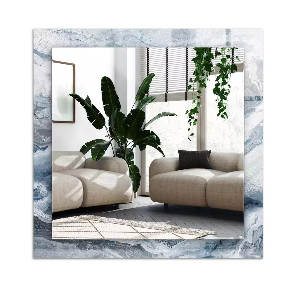 Tiskano pravokotne ogledalo Marmor v odtenkih