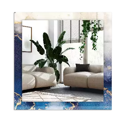 Pravokotne ogledalo s potiskanim okvirjem Abstraktna plastična umetnost