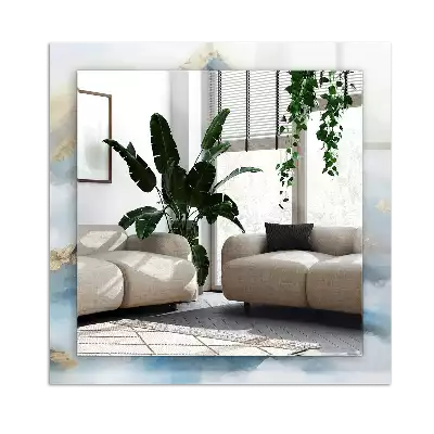 Pravokotne okrasno ogledalo Gore v megli