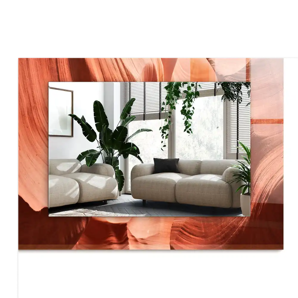 Pravokotne ogledalo s potiskanim okvirjem Skale puščavskega kanjona