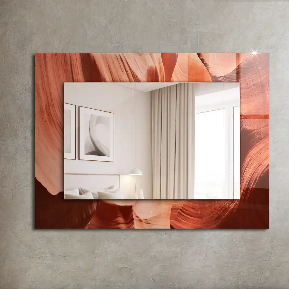 Pravokotne ogledalo s potiskanim okvirjem Skale puščavskega kanjona