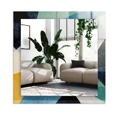 Tiskano pravokotne ogledalo Abstraktni pisani vzorci