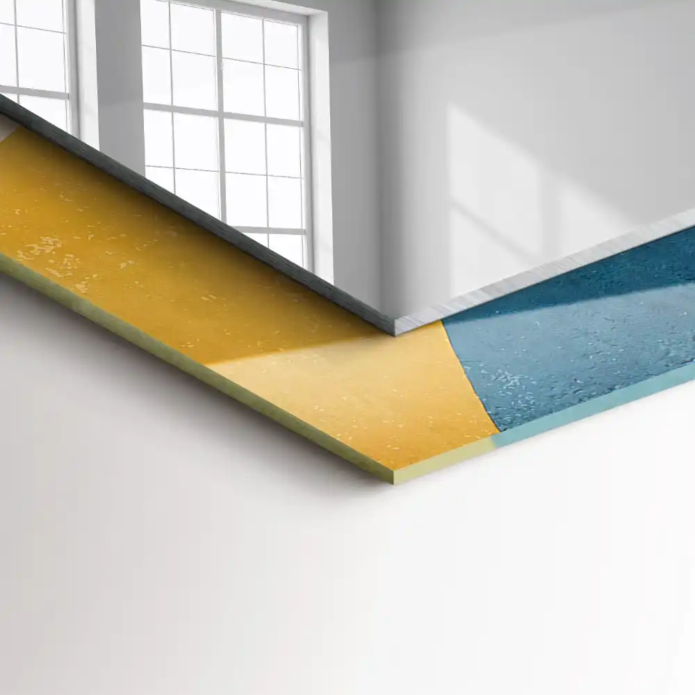 Tiskano pravokotne ogledalo Abstraktni pisani vzorci