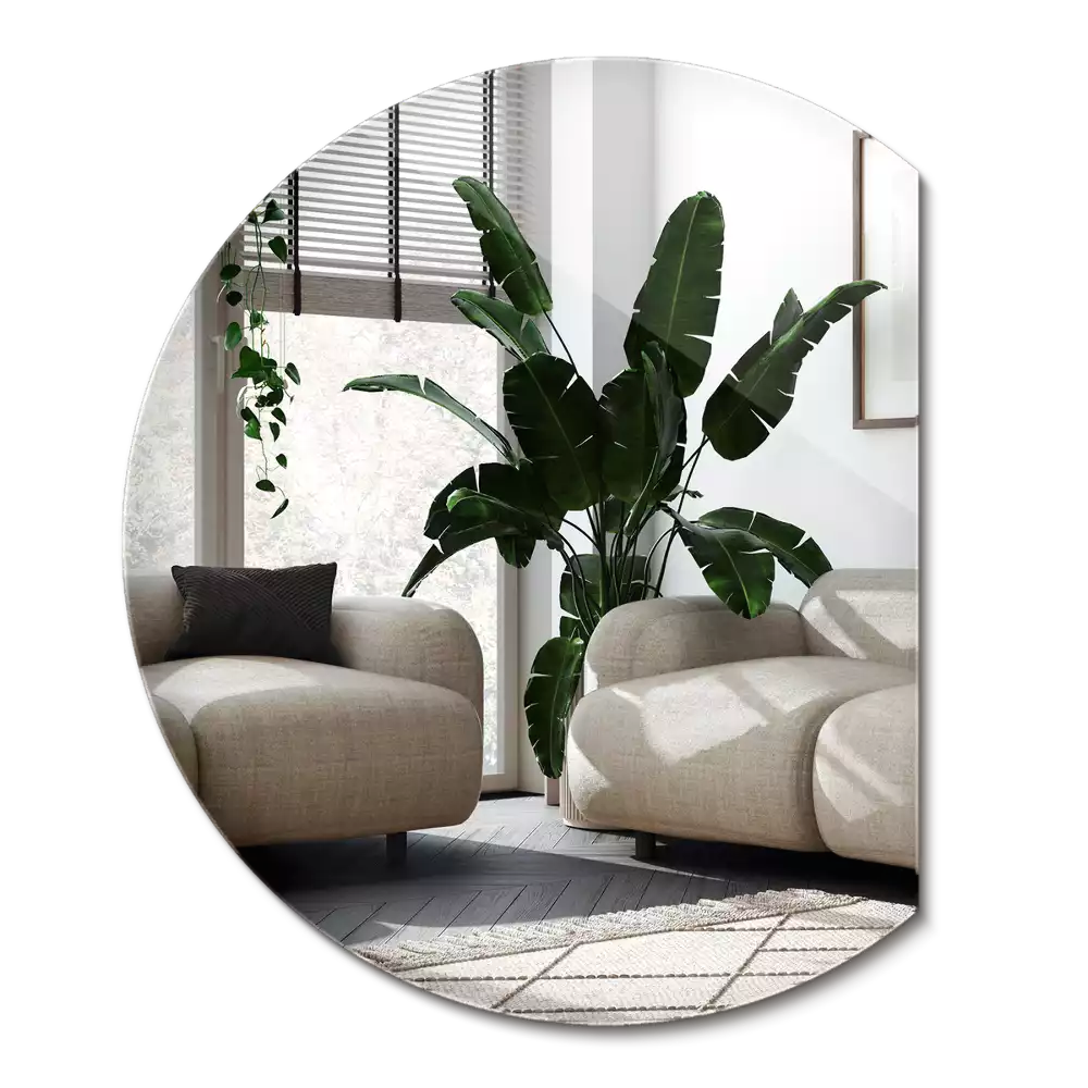 Polkrožno ogledalo dekorativno