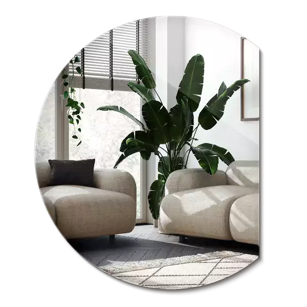 Polkrožno ogledalo dekorativno