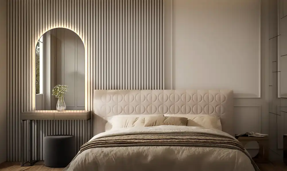 Polovično ovalno ogledalo z LED osvetlitvijo